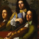 "I musicisti del principe Ferdinando de'Medici", détail. A-D Gabbiani, 1685ca..